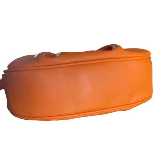 STEVE MADDEN BCorinne Faux Leather Shoulder/Crossbody/ Top Handle Bag MANGO - Picture 4 of 7